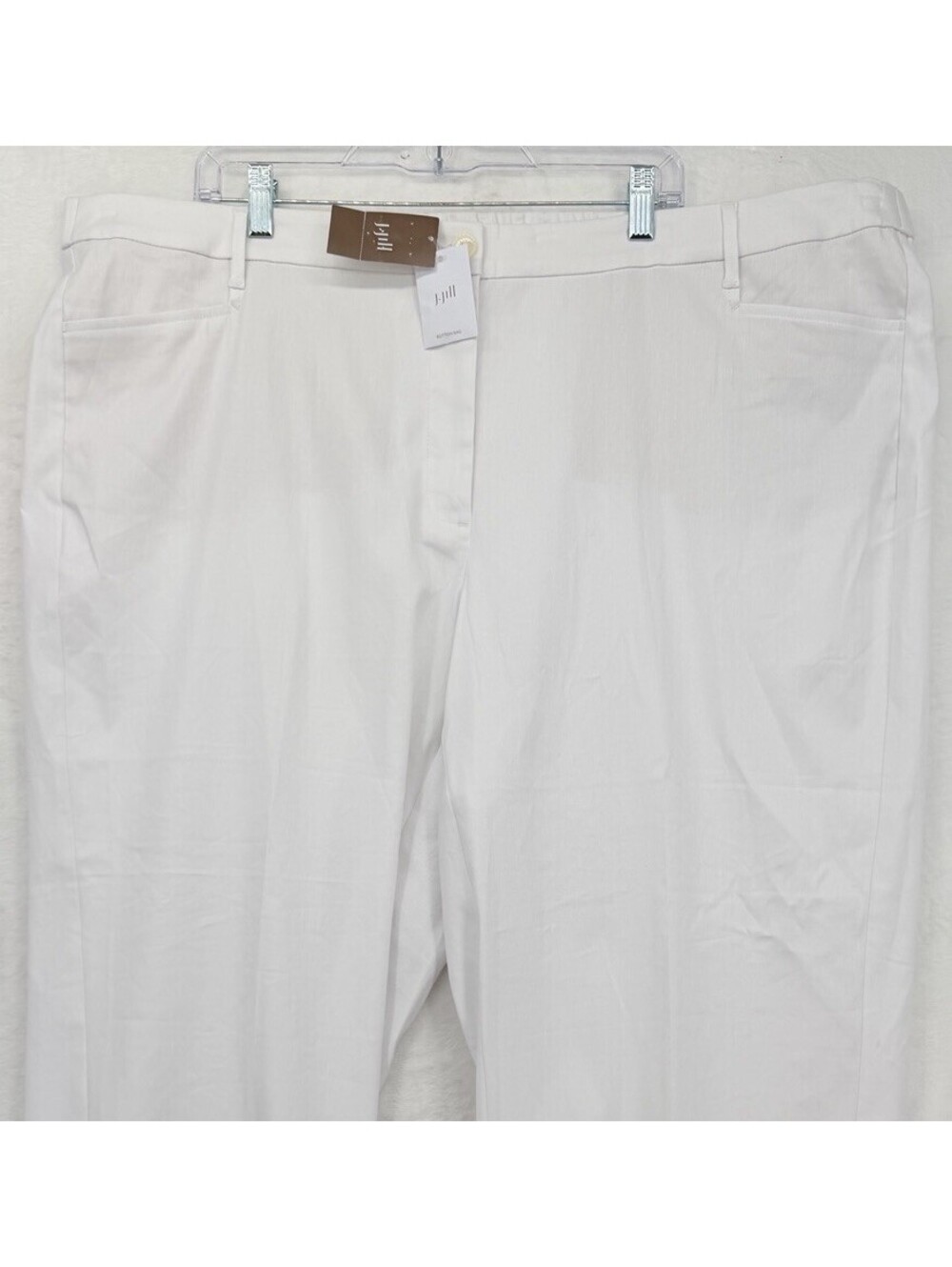 J Jill Linen Stretch White 4X Pants Plus Size Women *Read New NWT